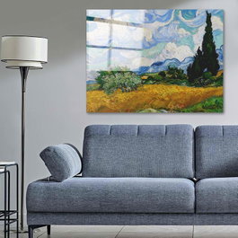 Wallity Cuadro Decorativo de Vidrio Templado Multicolor 70 x 100 cm